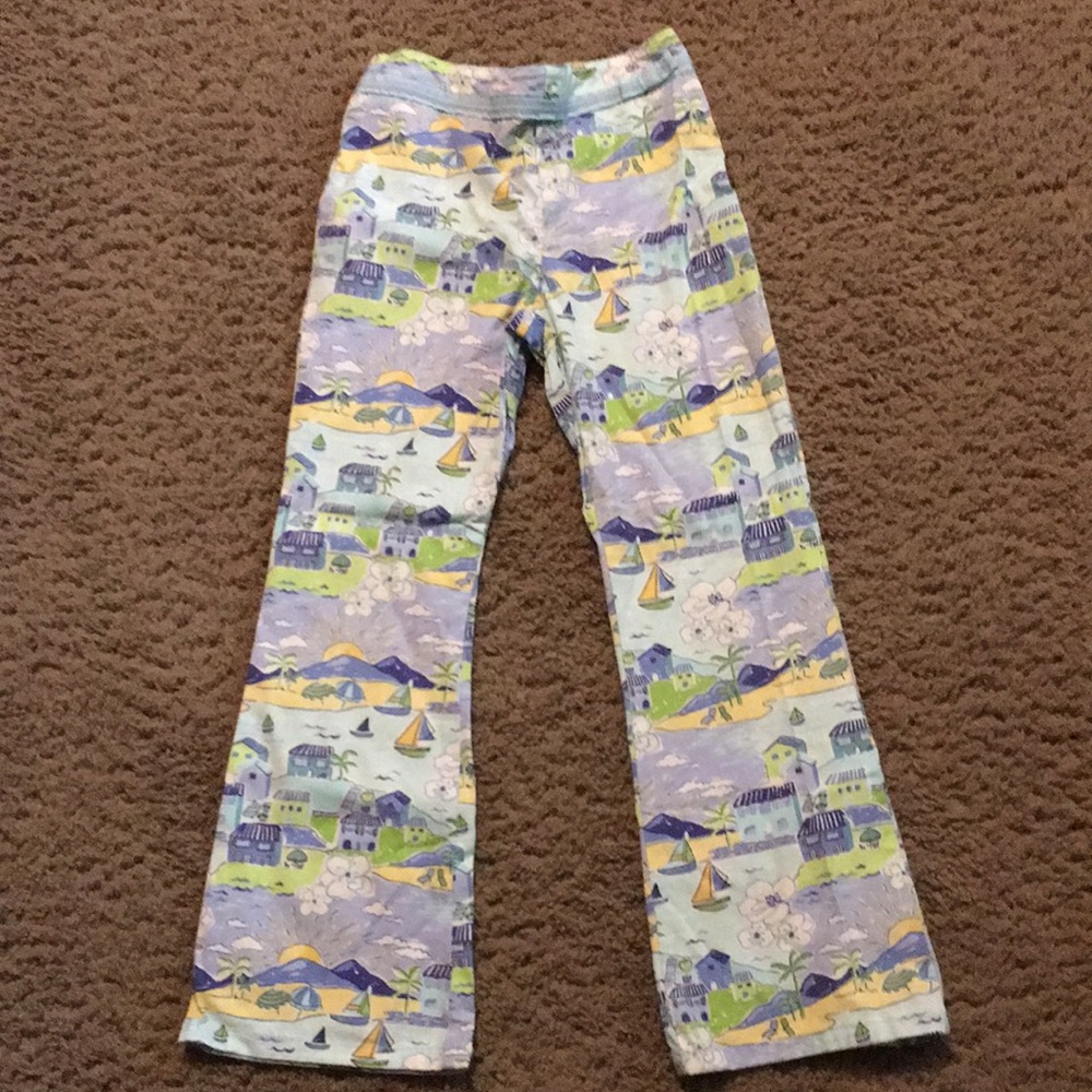 Vintage Gymboree Vacation Time print pants Sz 6
